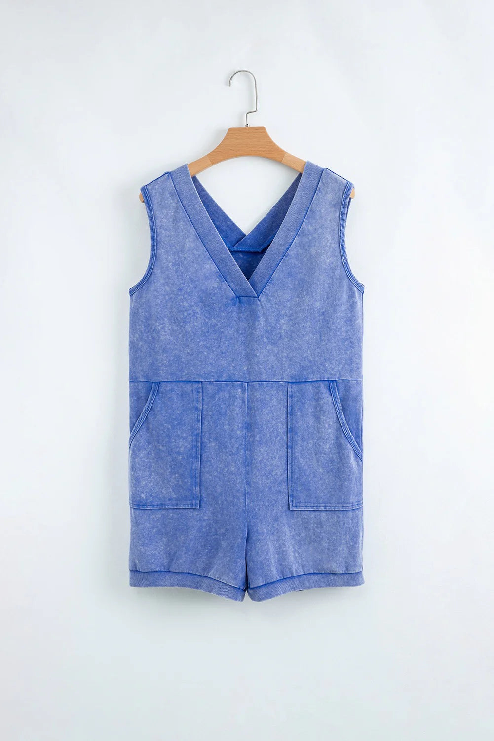 Blue Mineral Wash Romper May