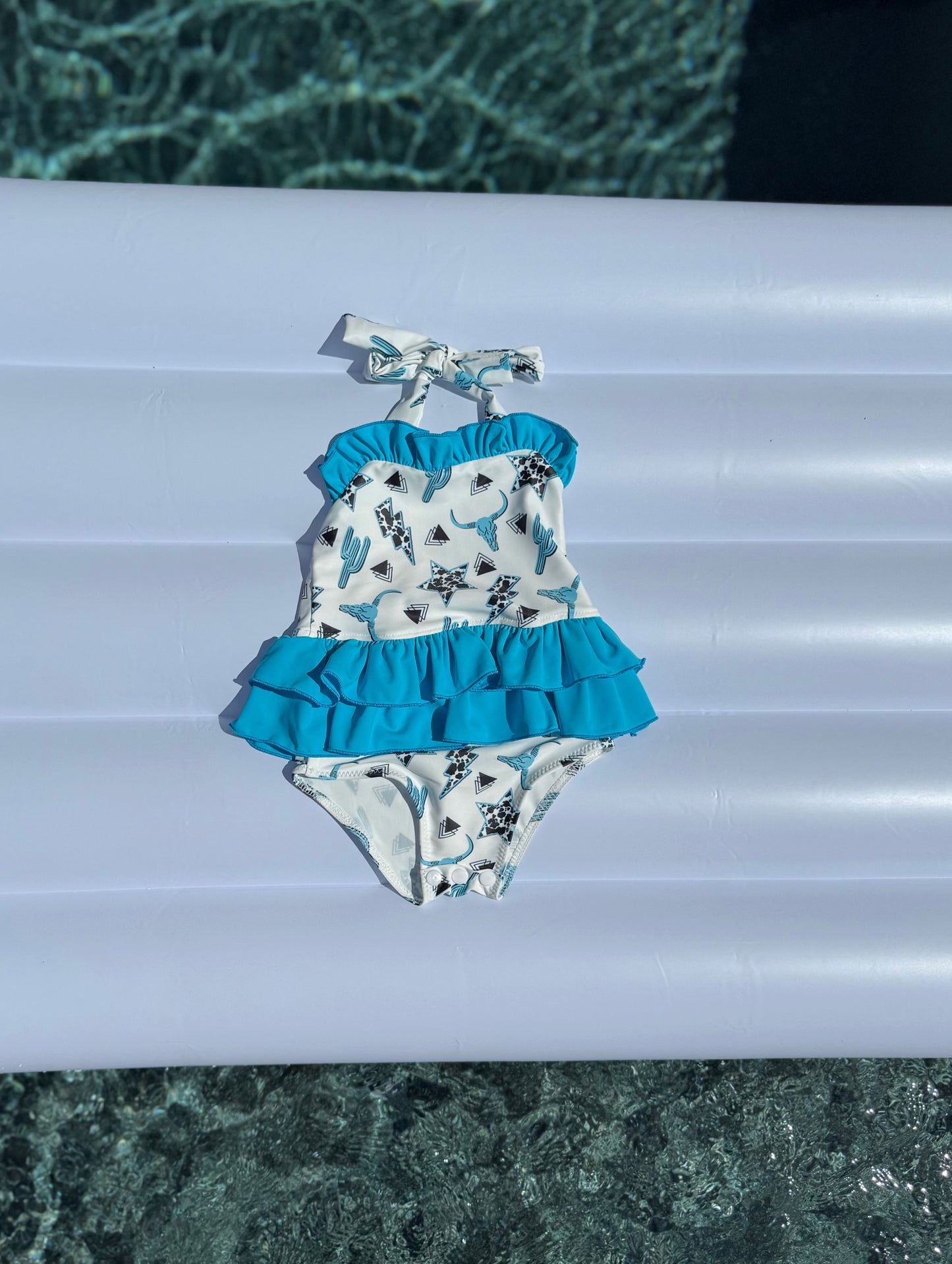 Wild & Western Ruffled Swim Suit