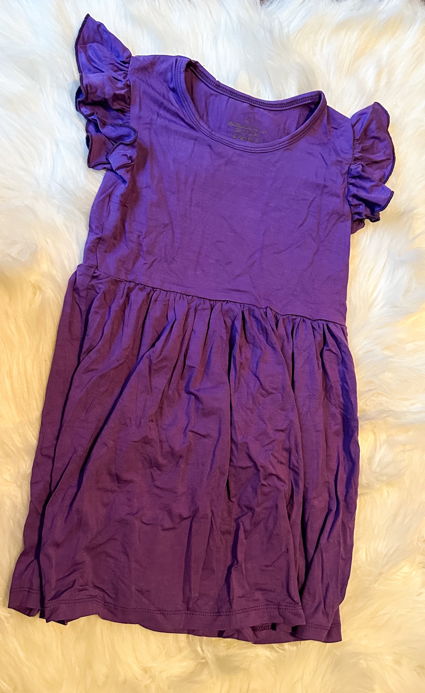 Solid Purple Bamboo Dress *RTS*