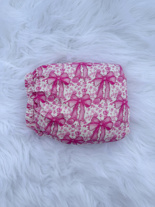 Blooming Bows Bamboo Crib Sheet