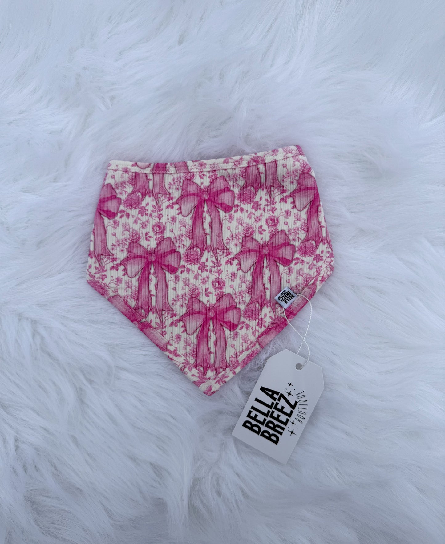 Blooming Bows Bamboo Bib