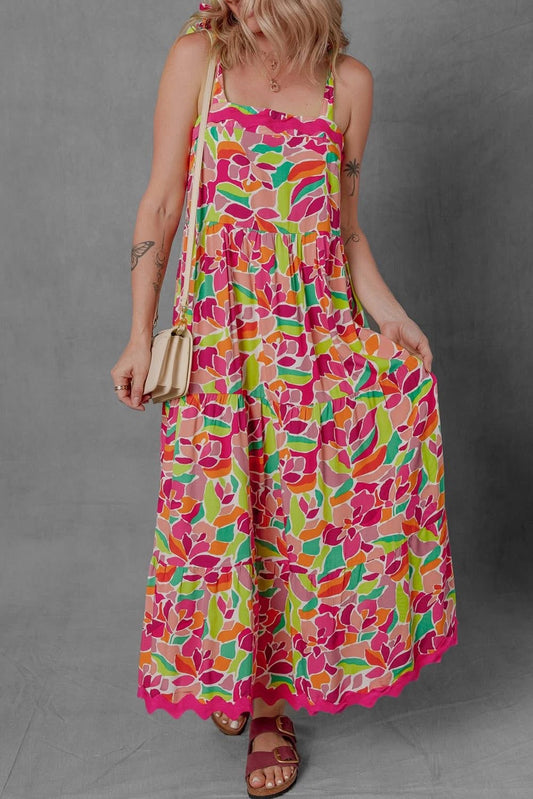 Abstract Ric Rac Maxi Dress May