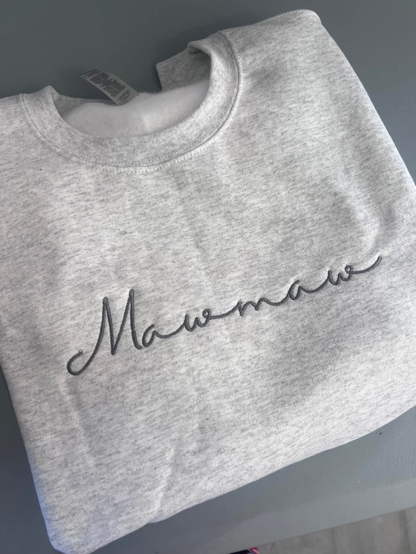 Name Embroidered Crewneck