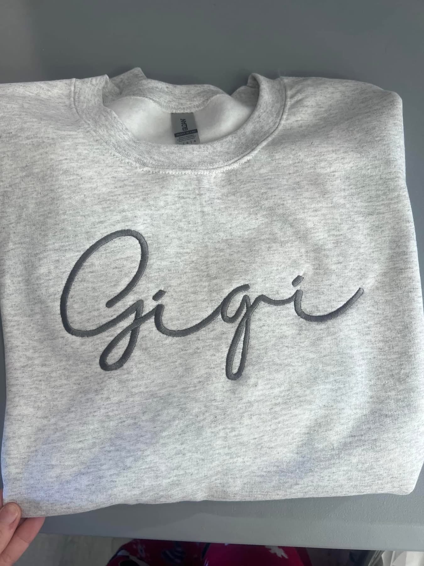 Name Embroidered Crewneck